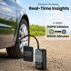 Portable Digital Air Compressor Tire Inflator – Auto Shut-Off & Digital PSI Display